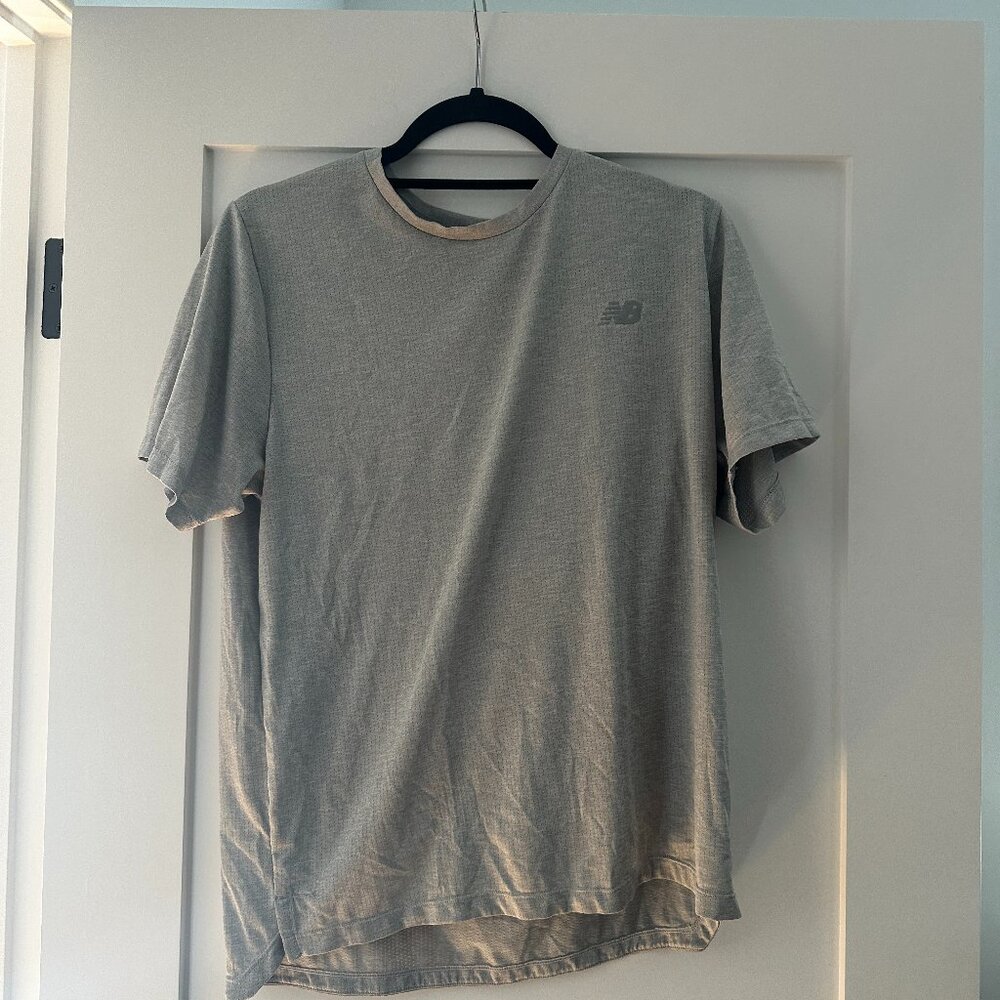 New Balance Men's Running/Performance Top, Size M, grey, LIKE NEW!